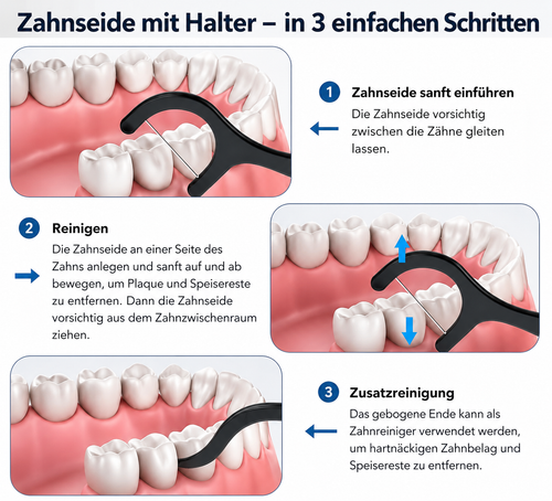 OnlyFloss - 25 Zahnseidesticks mit Bambusholzkohle Ultrafine (ungewachst)